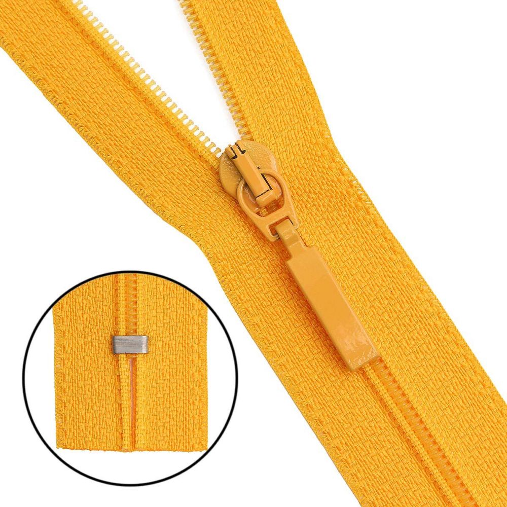 Молния спираль (витая) Arta Т5 (5 мм) 1 зам., н/раз., 18 см, цв. 506 желтый, уп.10 шт