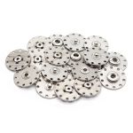 Кнопка пришивная металл ⌀28.0 мм, металл, 28.0 мм, S, уп.10 шт