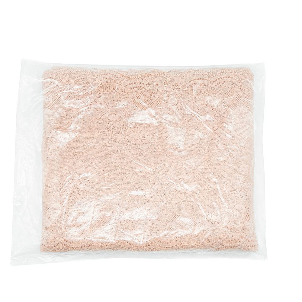 Кружево бельевое эластичное 235 мм / 10 м, розовый