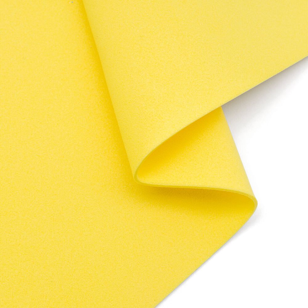 Фоамиран EVA-1010, 10 шт, 20х30 см, 1 мм., Astra&Craft (ZK-008/BK033 желтый)