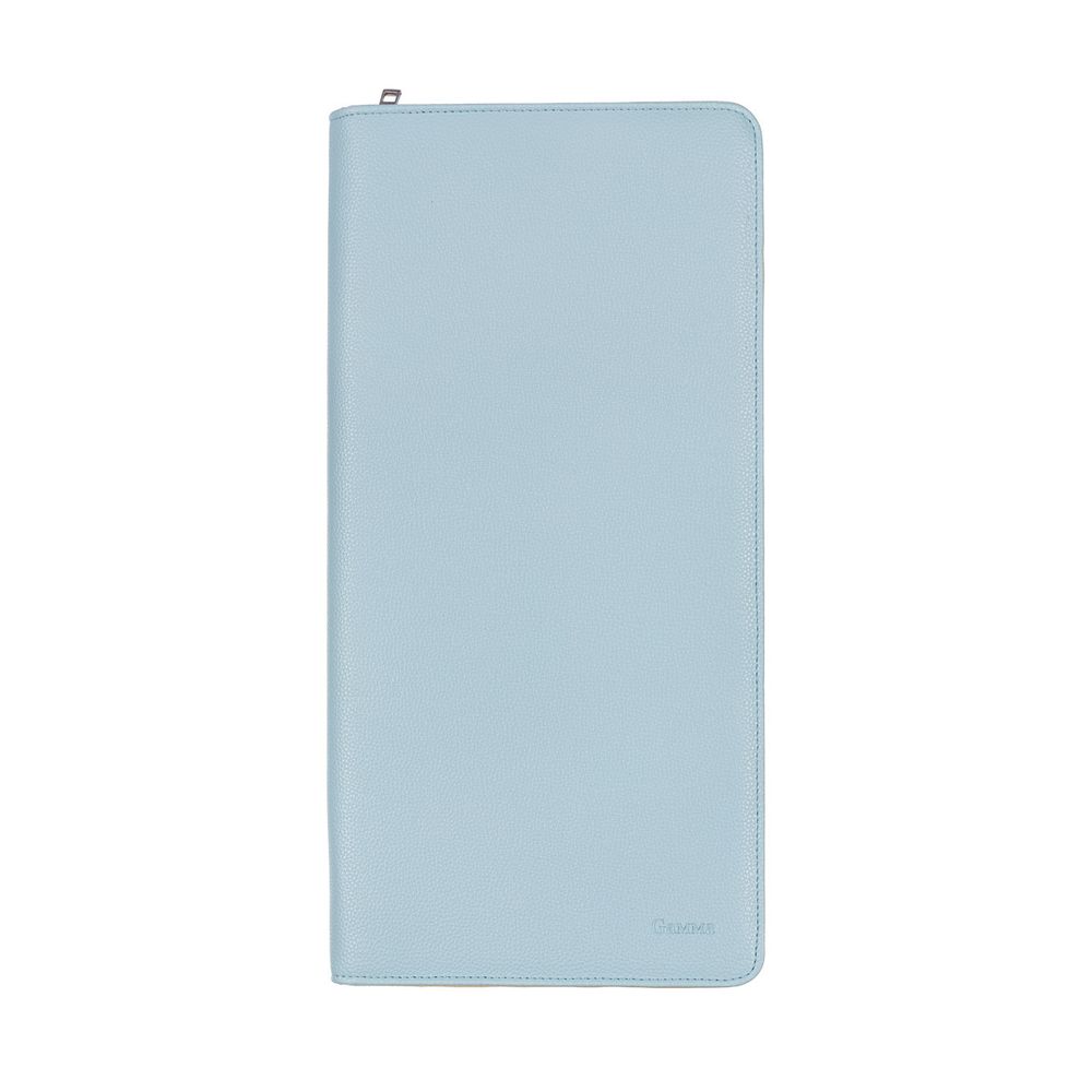 Органайзер для спиц и крючков кожзаменитель 43х21х2 см, 04 голубой, Gamma OGN-04