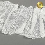 Кружево бельевое эластичное 190 мм / 3 м, 6378, цв.004 белый, Kruzhevo