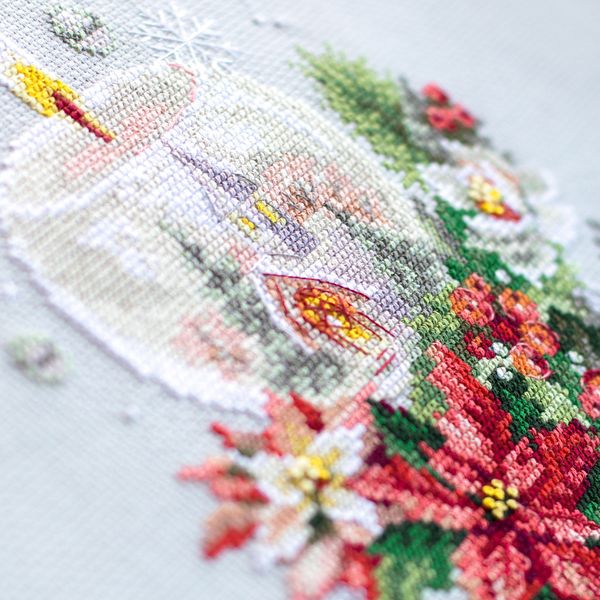 Набор для вышивания нитками Чудесная игла, Рождественская свеча, 16х23 см