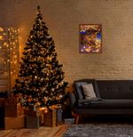 Картина по номерам Фрея, со светодиодами Котик с огоньками, 40х30 см