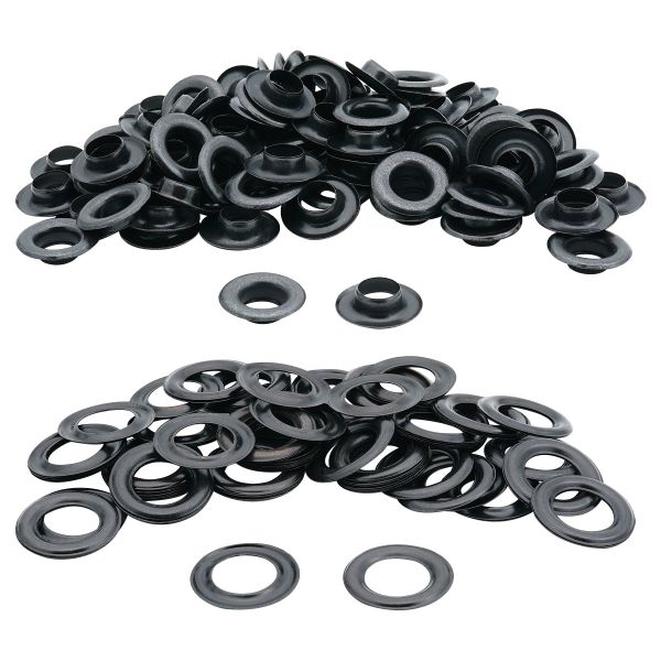 Люверсы металл ⌀13.0 мм (внутр.), h7 мм (внутр.), №28, металл, New Star, оксид, уп≈100 шт