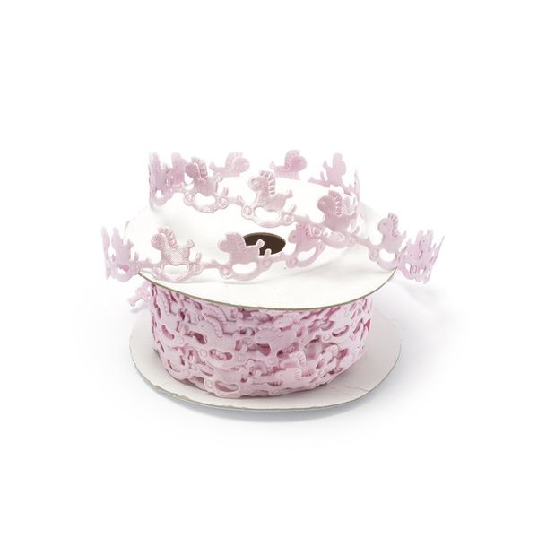 Лента декоративная ЛДФ.XL-02.1 15 мм, 3 розовый уп.27.4 м