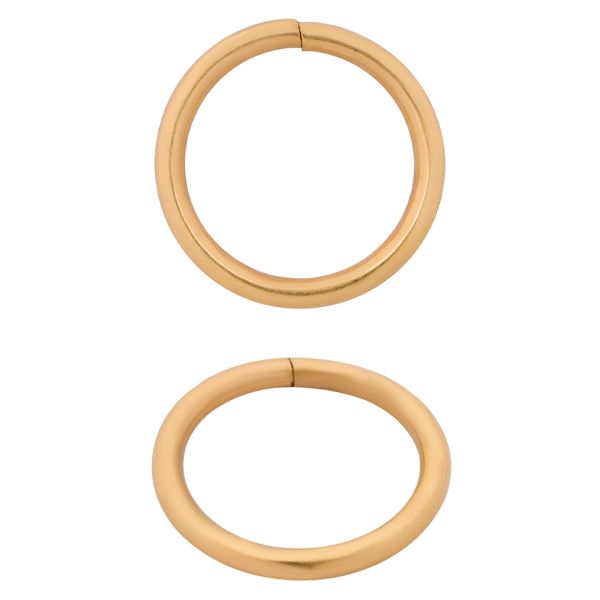 Кольцо разъемное металл in ⌀15 (19 мм внешн.), золото, 816B-001, 100 шт