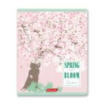 Тетрадь ученическая общая, софт-тач ламинация, A5+ 96 л. на скобе 60 г/м², белизна 100%, 5 шт, клетка в термоусадочной пленке, 000787 Розовая дымка, Светоч 96ТЕТк-006