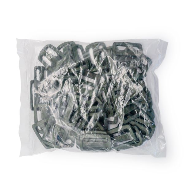 Пряжка, ПА, цветная, 30 мм (73 хаки), 50 шт