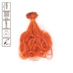 Трессы для кукол 15 см, 100 см, 25 г, 33 рыжий, HobbyBe HAR-10