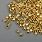 Бусины пластик ⌀6 мм, цв.золотой уп.50 г, Magic4Hobby
