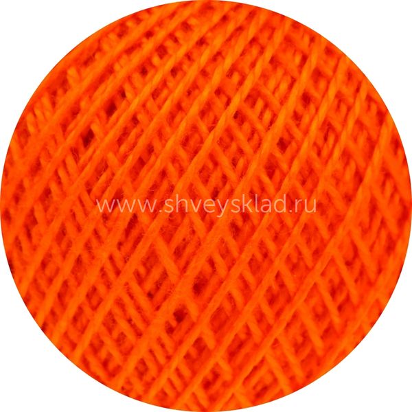 Пряжа ПНК им.Кирова Ирис / уп.20 мот. по 25 г, 150м, 0712 оранжевый