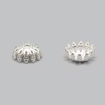 Шапочка для бусин, 8х4 мм, 50 шт/уп, серебро