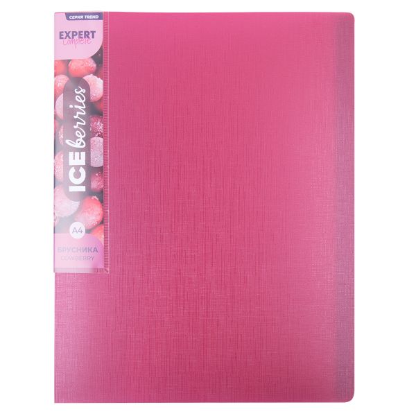 Папка с вкладышами 20 л. A4 600 мкм 20 мм, 1 шт, брусника EC211520070, Expert Complete