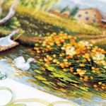Набор для вышивания нитками Чудесная игла 110-331, Деревенский пруд, 40х31см