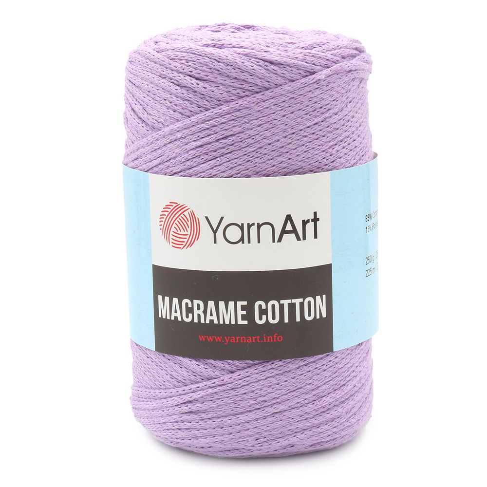 Пряжа YarnArt (ЯрнАрт) Macrame Cotton / уп.4 мот. по 250 г, 225м, 765 лаванда