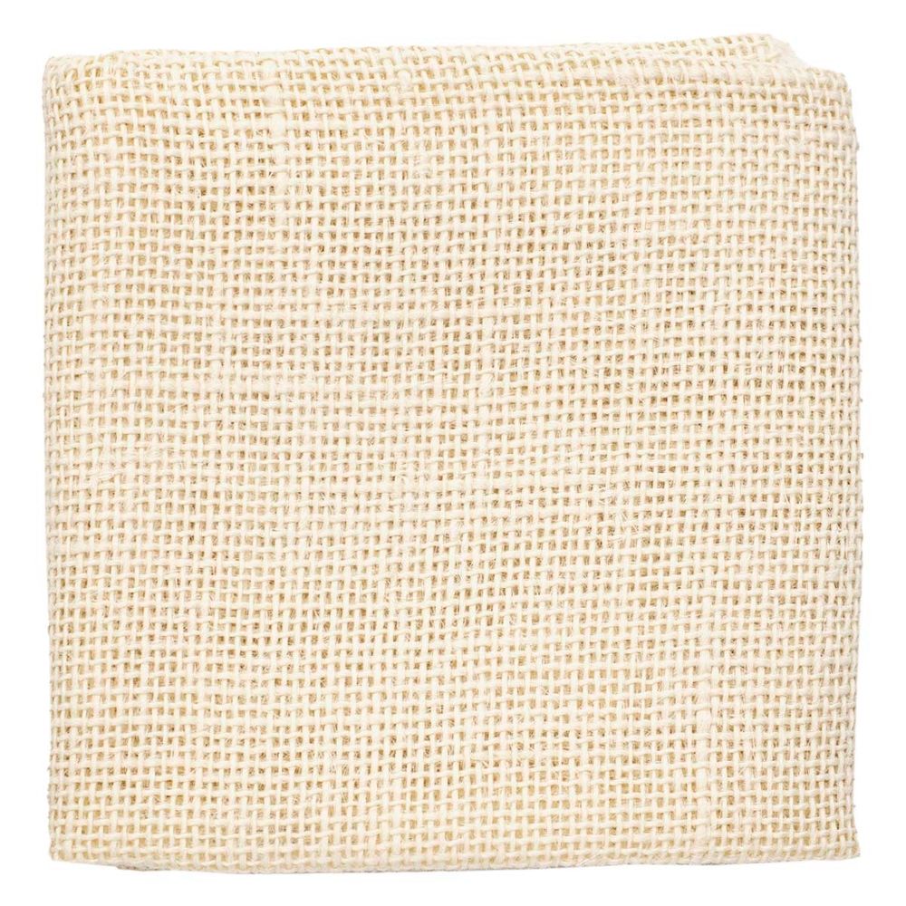 Ткань для рукоделия рогожка 100% лен 48х45см, молочный