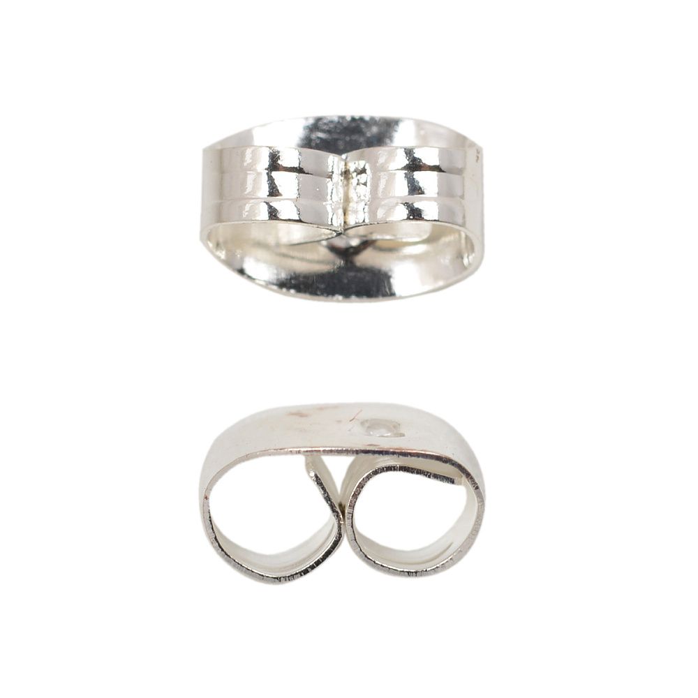 Заглушки 6х4 мм, арт.MH.111937-2, цв. серебро, уп. 200 шт