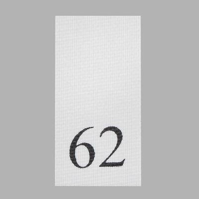 Этикетка-размерник, белый, 10х20 мм, 100 шт, 62