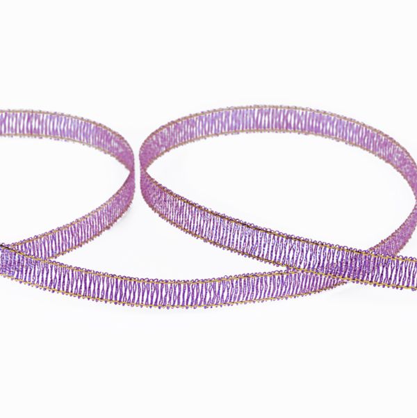 Тесьма металлизированная 6 мм, MRC-06, 33 м, 046 сиреневый, Blitz