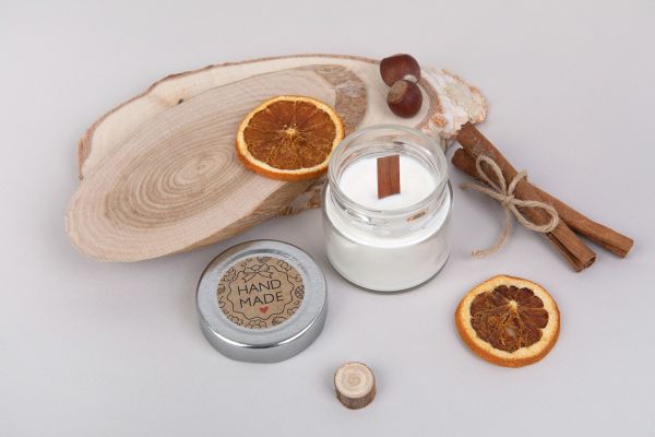 Фитили деревянные с держателями 14 см, 5 шт, Love2art WICKS-01