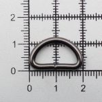 Полукольцо сварное металл 15.0 мм (in), (внешн. 20х12 мм, ⌀2.5 мм), 100 шт, чер.никель ГР, 6063