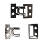 Крючки пришивные декоративные 20х15 мм, чер.никель, 20 шт