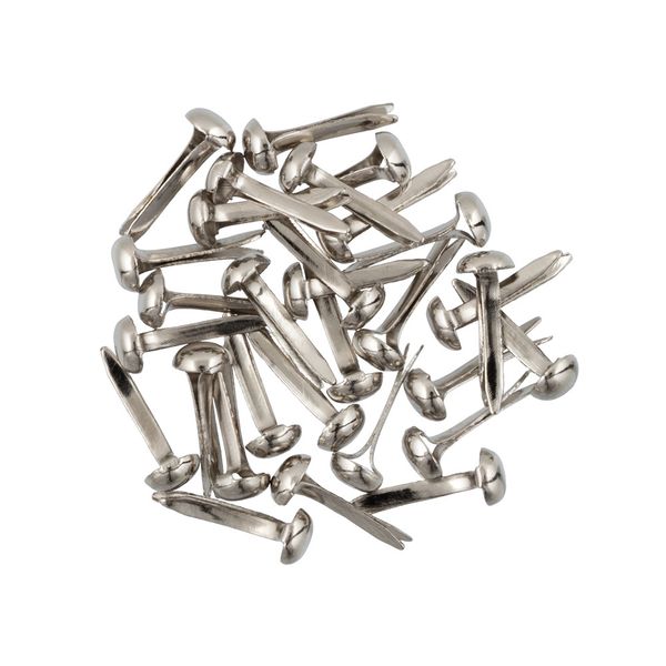 Набор брадсов 4.5х12 мм, 30 шт, 01 серебро, Mr.Painter BRD08