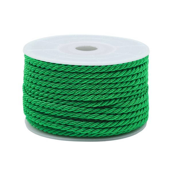 Шнур витой ⌀3.0 мм / 18.29 метров, 40 изумрудный