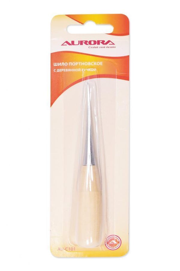 Шило портновское с деревянной ручкой, AU-C101, Aurora, 1 шт