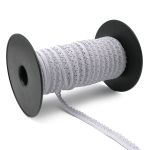 Резинка бельевая (ажурная) 13.5 мм / 50 метров, св.серый, 0313/81