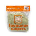 Шерсть для валяния Троицкая п/тонкая 1х100 г (до 29 мкр), 3174 светлая фисташка