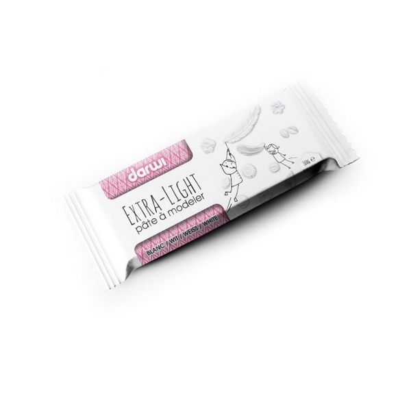 Полимерная глина Darwi Extra Light самозатвердевающая белая 160г