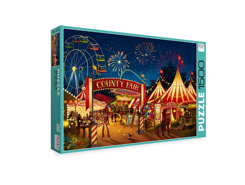 Пазл 1500 элементов, Ярмарка, PZL-1500/09, Фрея