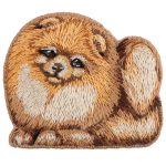 Набор для вышивания нитками Panna Живая картина JK-2345, Брошь. Шпиц Лаки, 6х5 см