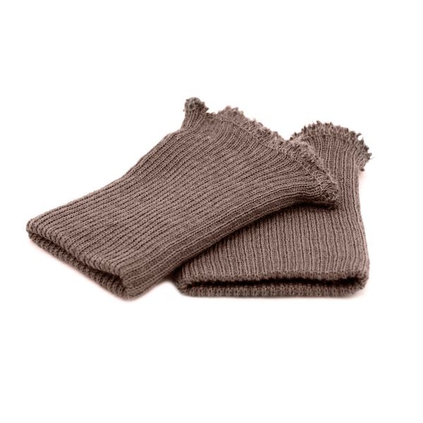Манжеты трикотажные 6.5х9.5 см, 1 пара, тонкие, 398/7 кора (светлый коричневый)