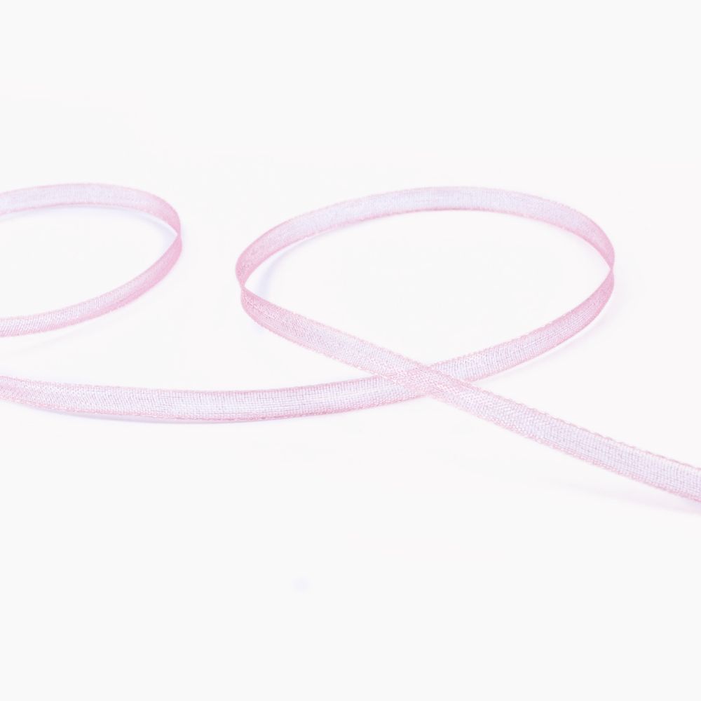 Лента капроновая (органза) _3.0 мм / 45.7 метров, 050 бл.розовый, Blitz OR-3