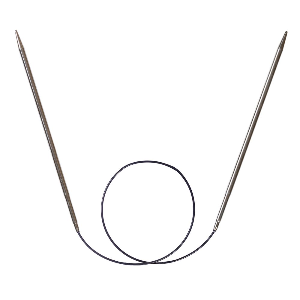 Спицы круговые ⌀4.0 мм, 60 см, 1 шт, серебристые, Prym 212142