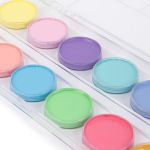 Краска акварель Лео Ярко медовые, без кисти (пастельная) 12 цв, пастельные цвета, Лео LBPW-0112