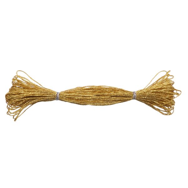 Шнур металлизированный ⌀1.0 мм / 30 метров, золото