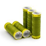 Нитки для трикотажа Gutermann Maraflex, 150м, 582 зеленая горчица, 5 катушек
