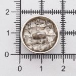 Пуговицы на ножке 28L=18 мм, металл, M.Silver (матовый серебристый), 10 шт, MP03