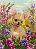 Алмазная (кристальная) мозаика Фрея, Чихуахуа, 30х40 см