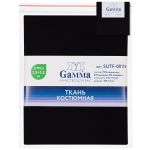 Ткань костюмная 174 г/м², 150х150±2 см, 01 черный/black, Gamma SUTF-001N