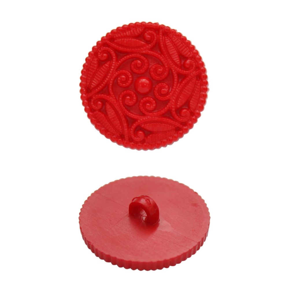 Пуговицы на ножке 28 мм (145 красный), 36 шт