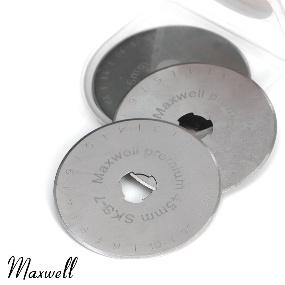 Лезвие для роликового раскройного ножа d45мм Maxwell premium RB-45, 5 шт