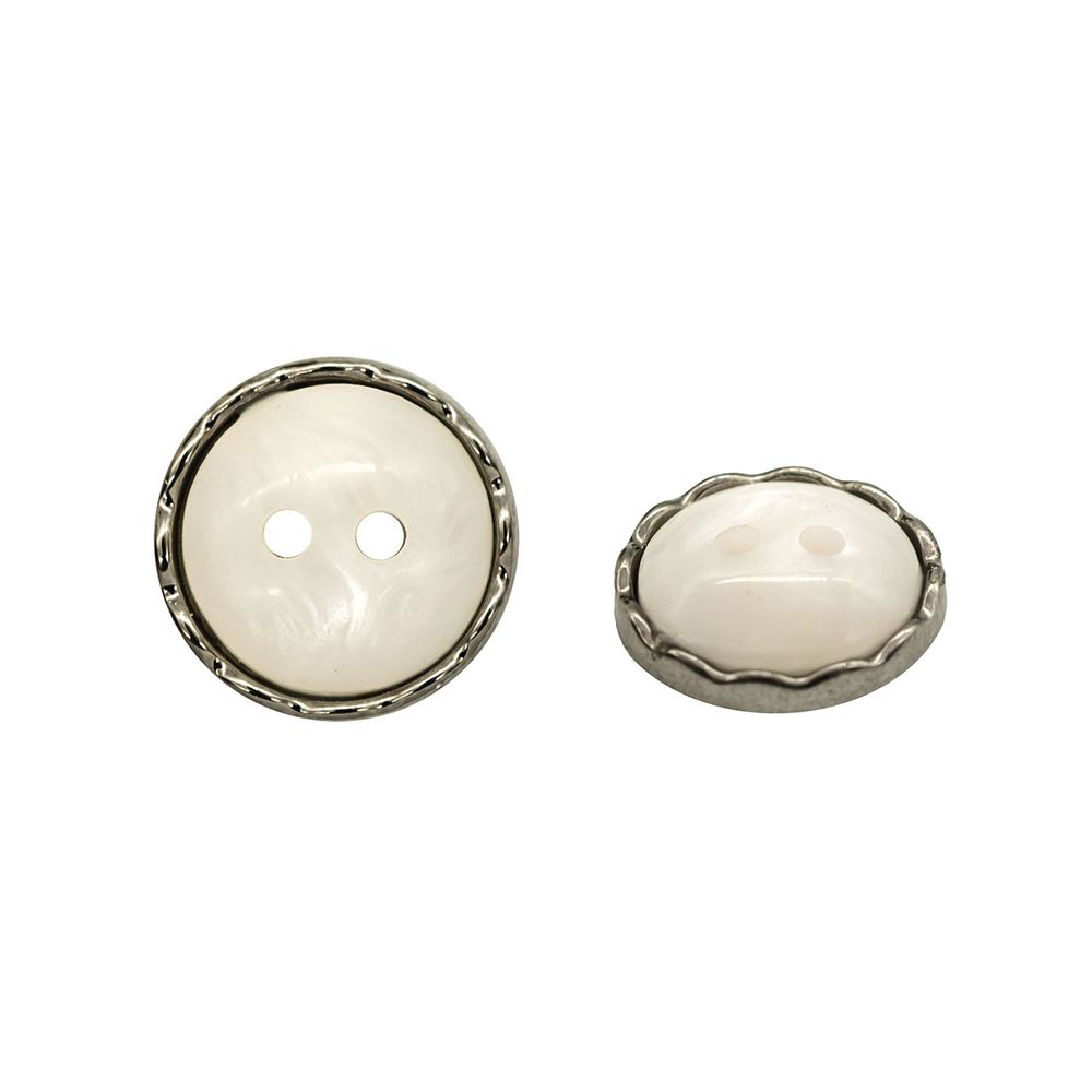Пуговицы 2 прокола 18L, 11 мм, (Nickel (никель)), 36 шт /TOS/