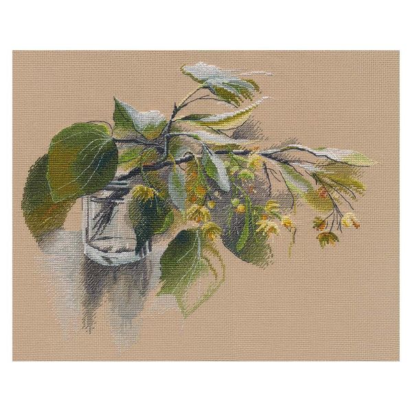 Набор для вышивания нитками Овен, Аромат липы 33х27 см