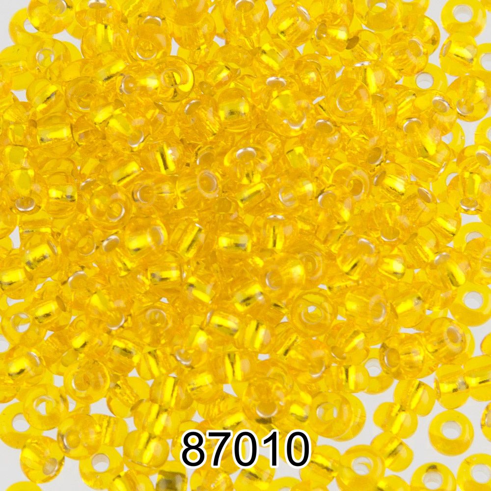 Бисер Preciosa круглый 10/0, 2.3 мм, 500 г, 87010 (Ф182) желтый