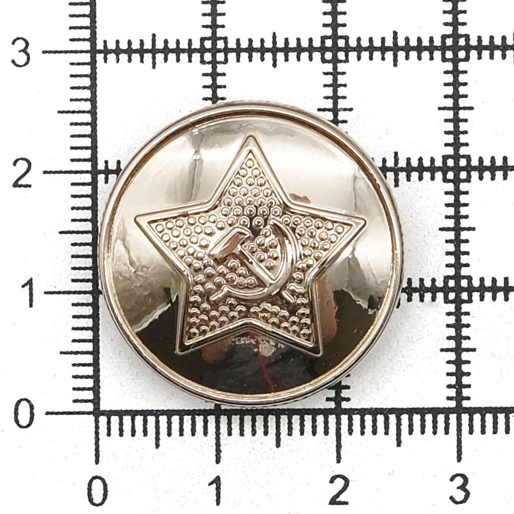 Пуговицы на ножке 40L, G, 72 шт